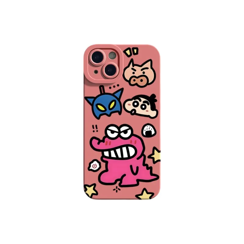 Mivana Silicone Material Crocodile Shin Chan Phone Cases Suitable For Apple XSMAX Cartoon-11