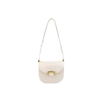 TTaG．baG PU Shoulder Bag Regular Women's Ecru/Black/Caramel Brown