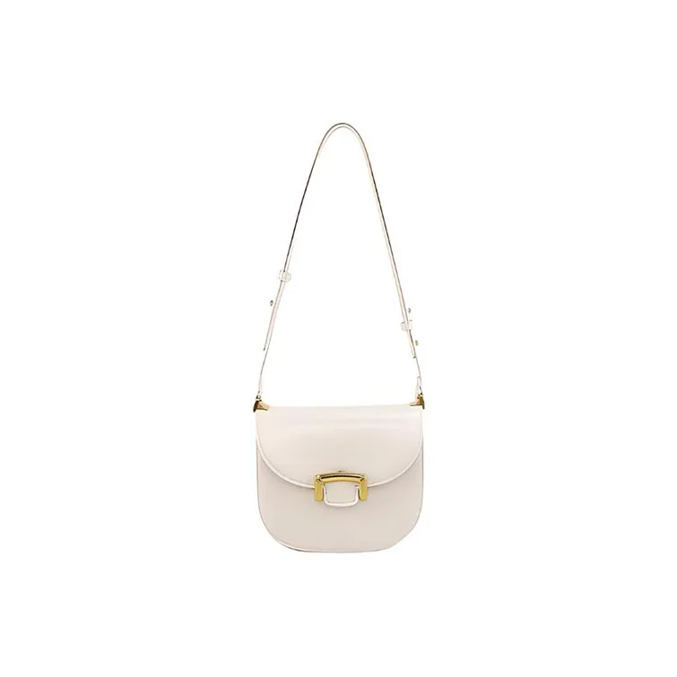 TTaG．baG PU Shoulder Bag Regular Women's Ecru/Black/Caramel Brown-0