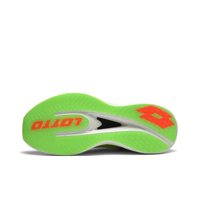 LOTTO Anti-Slip Wear-Resistant Low-Top Carbon Plate Training Running Shoes Women's Neon Green-5