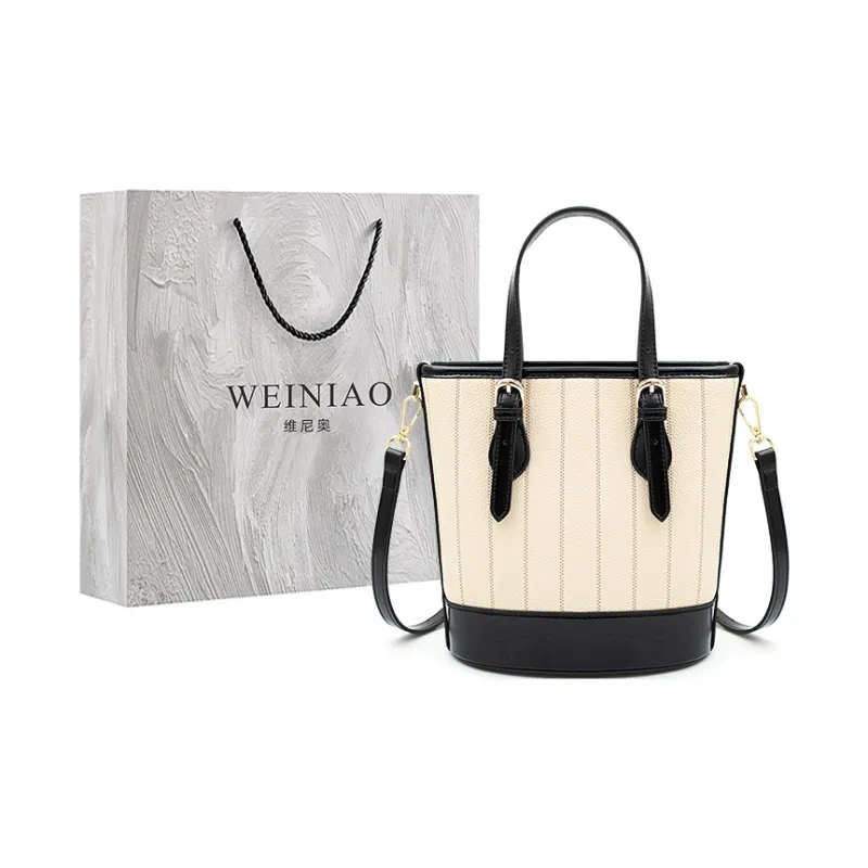 Vigno Synthetic Leather One Shoulder Handbags Regular Women's Black/Coffee-0