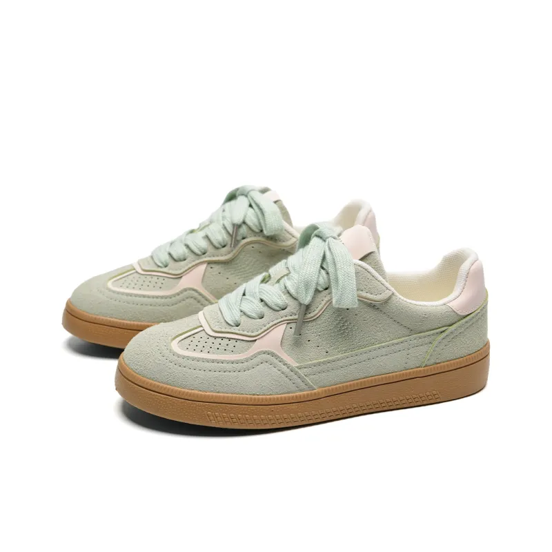 ABCIO Anti-Slip And Wear-Resistant Support Height Increasing Low-Top Skateboard Shoes Box Included Women's-23