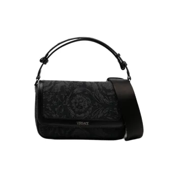 FANSIZHE Nylon Handbag, Shoulder Bag, Crossbody Bag Regular Women's Black