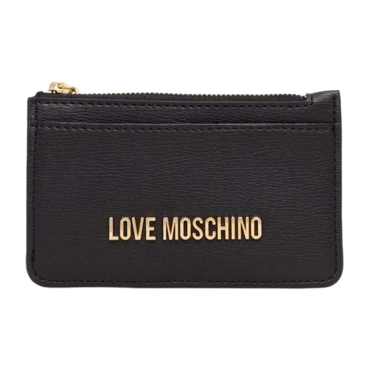 LOVE MOSCHINO Synthetic Leather Wallet Women's Black-0