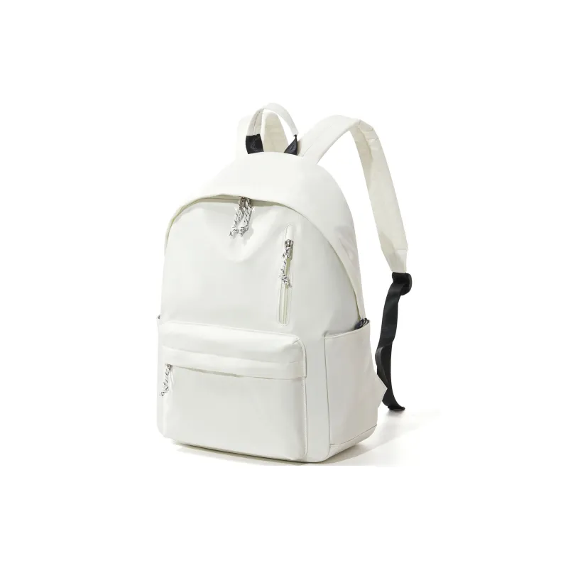 WONHOX Fabric Laptop Backpack Regular Unisex Black/White-8
