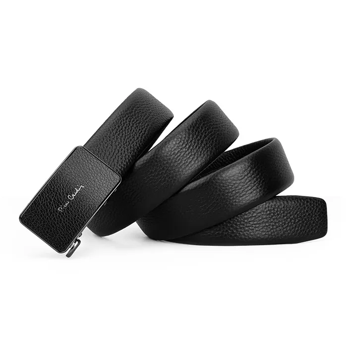 PIERRE CARDIN Genuine Cow Leather Automatic Buckle Father, Dad, And Father in Law Box Men's Width 3.5CM-40