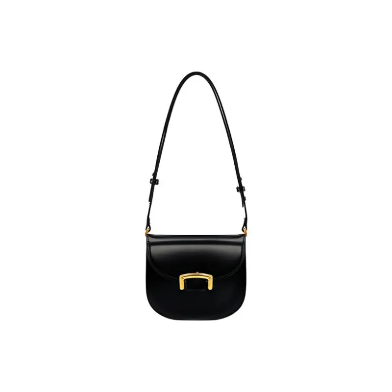 TTaG．baG PU Shoulder Bag Regular Women's Ecru/Black/Caramel Brown-3