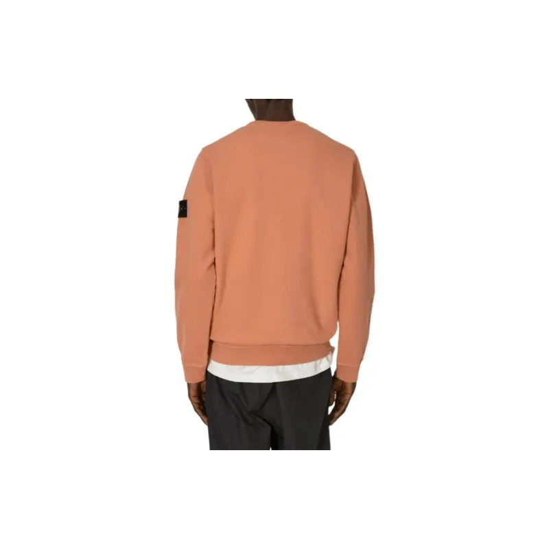 STONE ISLAND Fleece Garment Dyed Crewneck-2