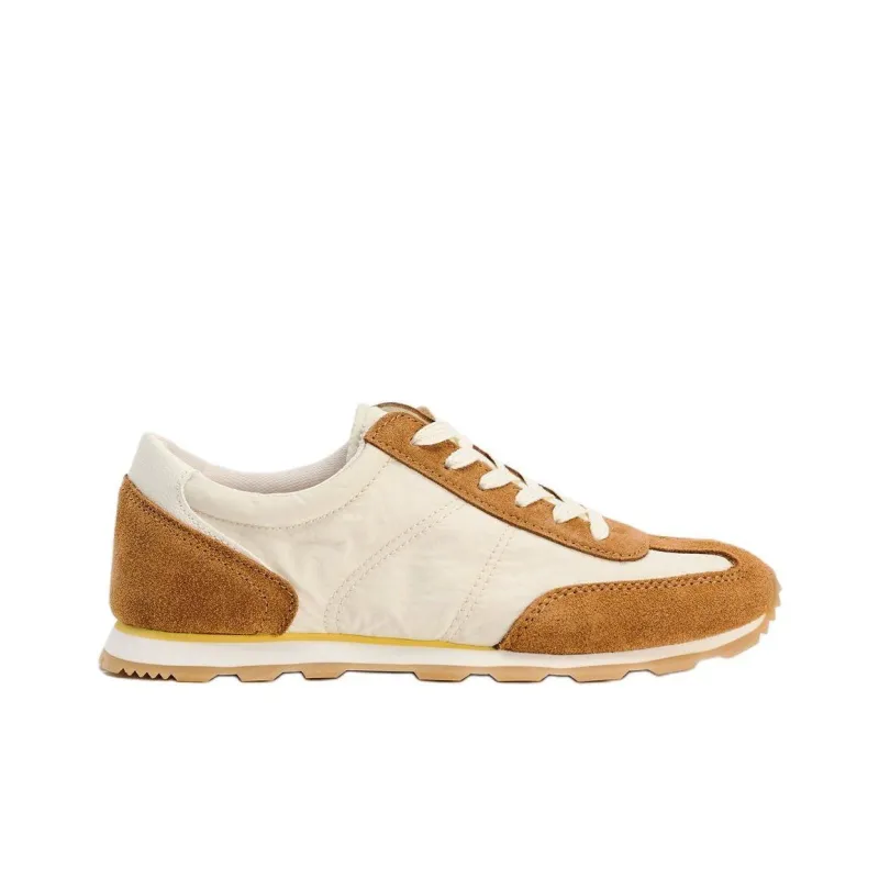 ZARA Low Top Casual Shoes Women's Brown Yellow-1