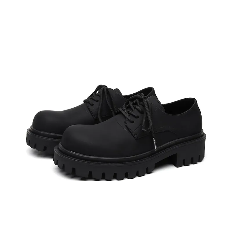 Chi Wolf Derby Shoes Casual Leather Shoes Unisex-5