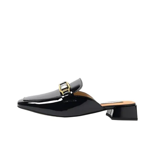 STEVE MADDEN Quiet Odor-Resistant Wrap-toe Slippers Women's Black