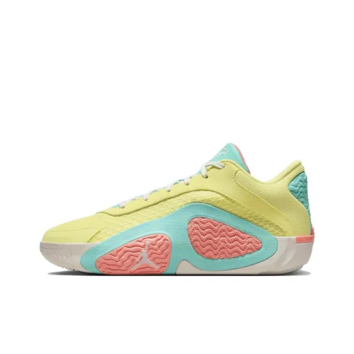 Jordan Tatum 2 Basketball Shoes Men Low-Top Yellow Fresh Pink