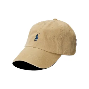 Ralph Lauren Cotton Baseball Caps Unisex Khaki