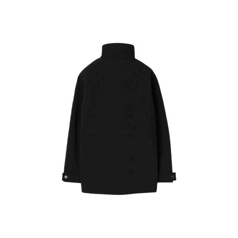 Burberry Check hood Quilted Jacket-1