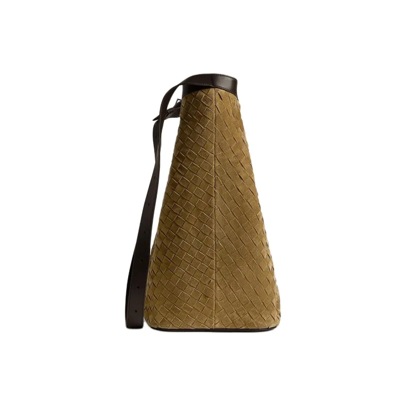 Bottega Veneta Suede Shoulder Bag, Crossbody Bag Tubas Women's Acorn Gummy-1