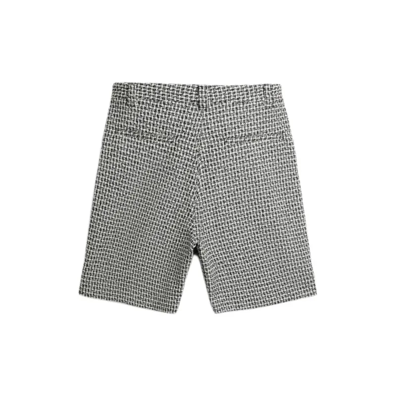 ZARA Casual Shorts Men's Black/White-1