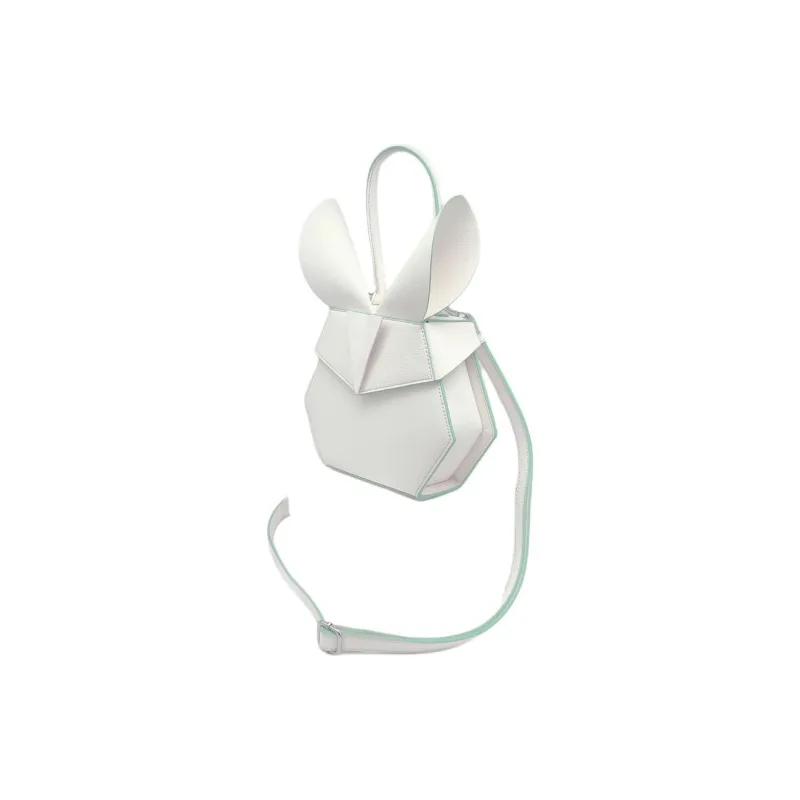 BEDROOM SOCIETE BEDRU：M SCSJETE Calfskin Shoulder Bag Crossbody Bag Handbag Women's White-2