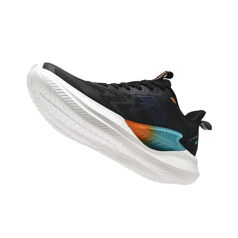 LOTTO Cushioning Anti-Slip Wear-Resistant Breathable Supportive Lightweight Low-Top Casual Running Shoes Men's Black-2