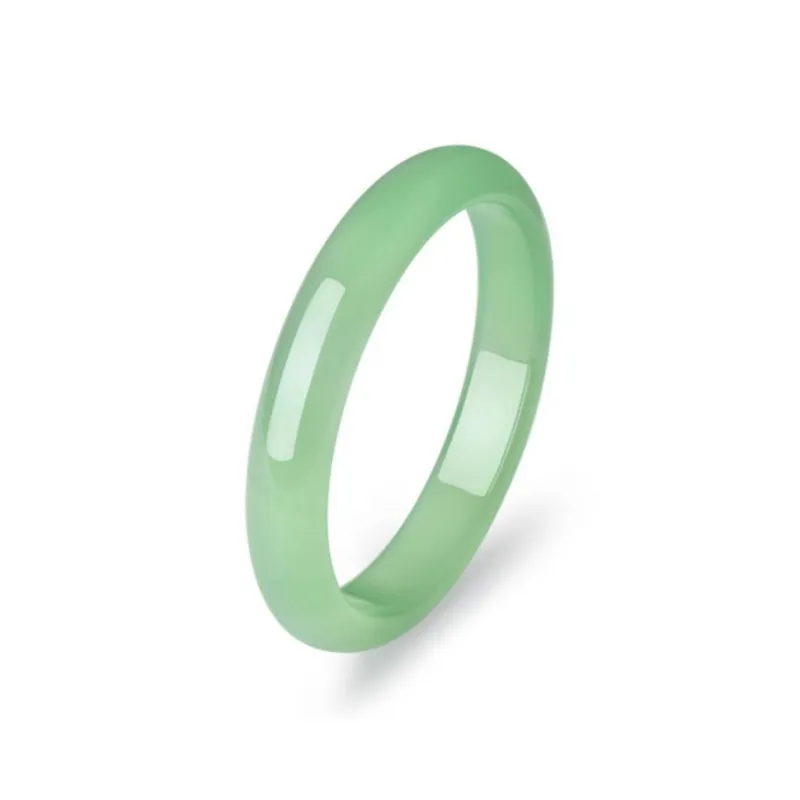 Double Happiness Gift Chalcedony Bangles Women's-0
