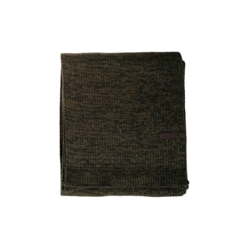 BARBOUR Acrylic Silk Scarves Men's Gray-1