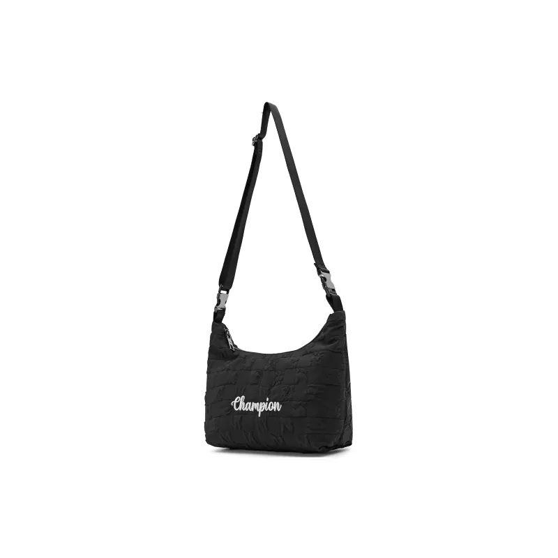 Champion Fabric Shoulder Bag Regular Unisex Silver/Medium Gray/Black/Light Blue-1