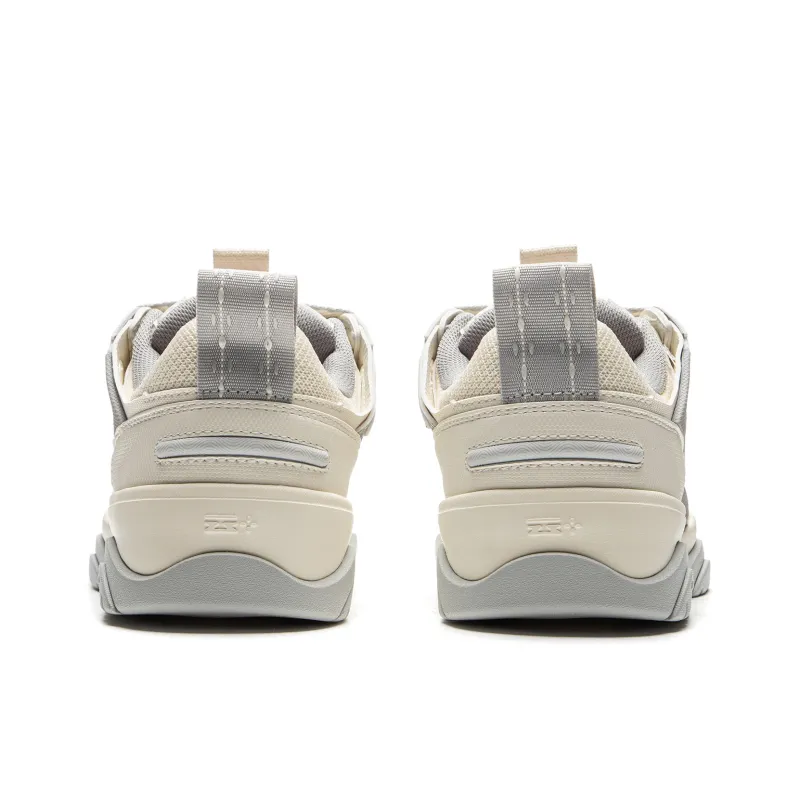 LiNing Jingcheng 2.0 V2 Slip Resistant Cushioning Abrasion Resistant Low Top Skateboard Shoes Women's Ecru-4
