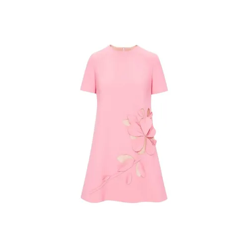 Oscar De La Renta Short-Sleeved Dresses Women's Pink