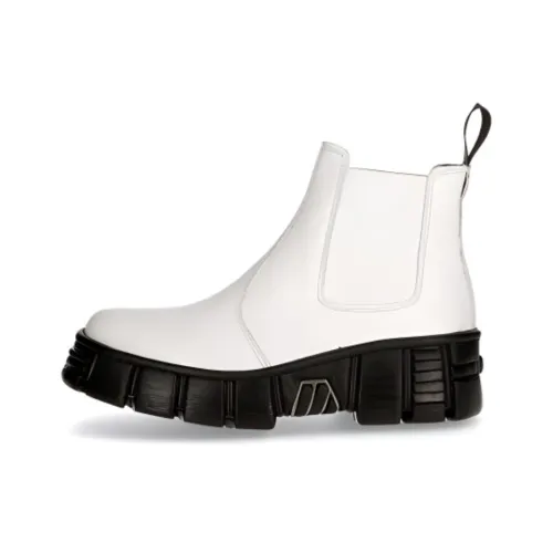 NEW ROCK Chelsea Boots Women's White