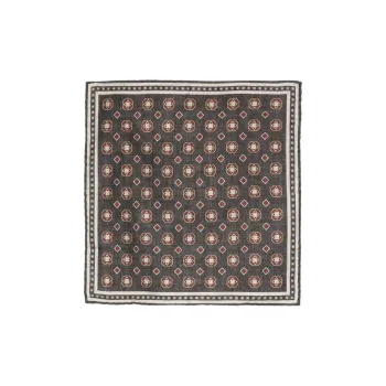 Brunello Cucinelli Logo Patch Graphic Printed Pocket Square