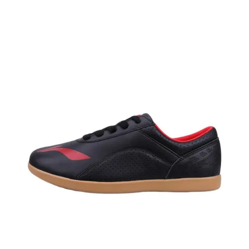 LiNing Tai Chi Durable Breathable Low-Top Training Shoes Unisex Black Red