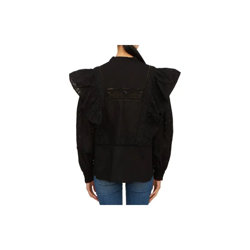 ALLSAINTS Aubrey Broderie anglaise Cotton Top-1