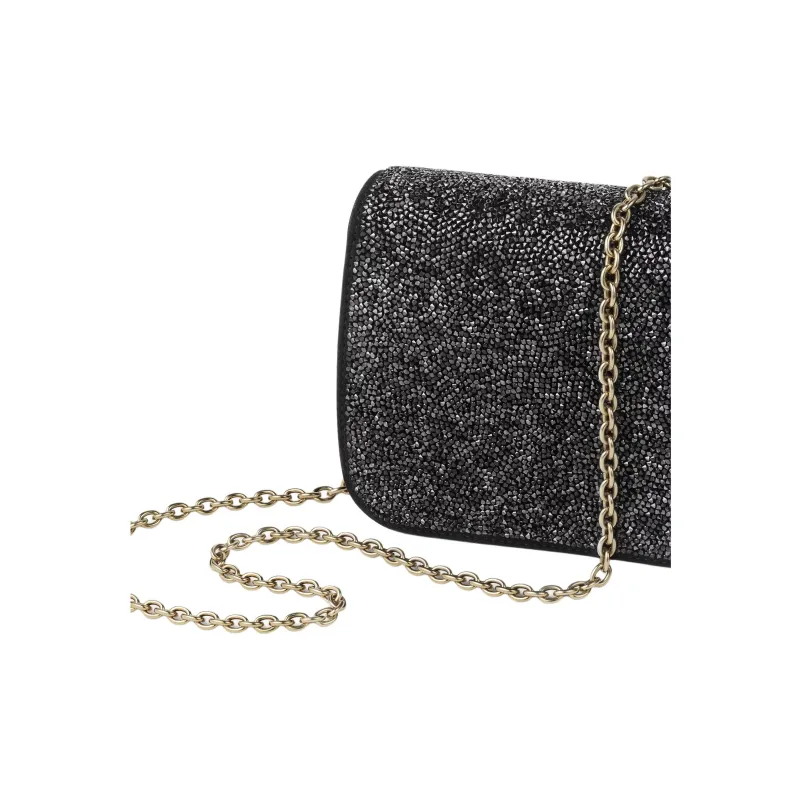 CARTIER Panthère De Cartier Non Woven Fabric Shoulder Bag, Crossbody Bag Mini Women's Black-3
