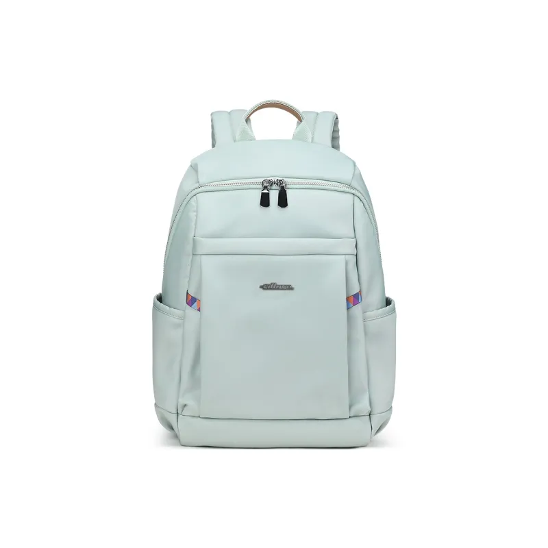 Fillove Fabric Backpack Regular Men's Black/Mint Man Green-9