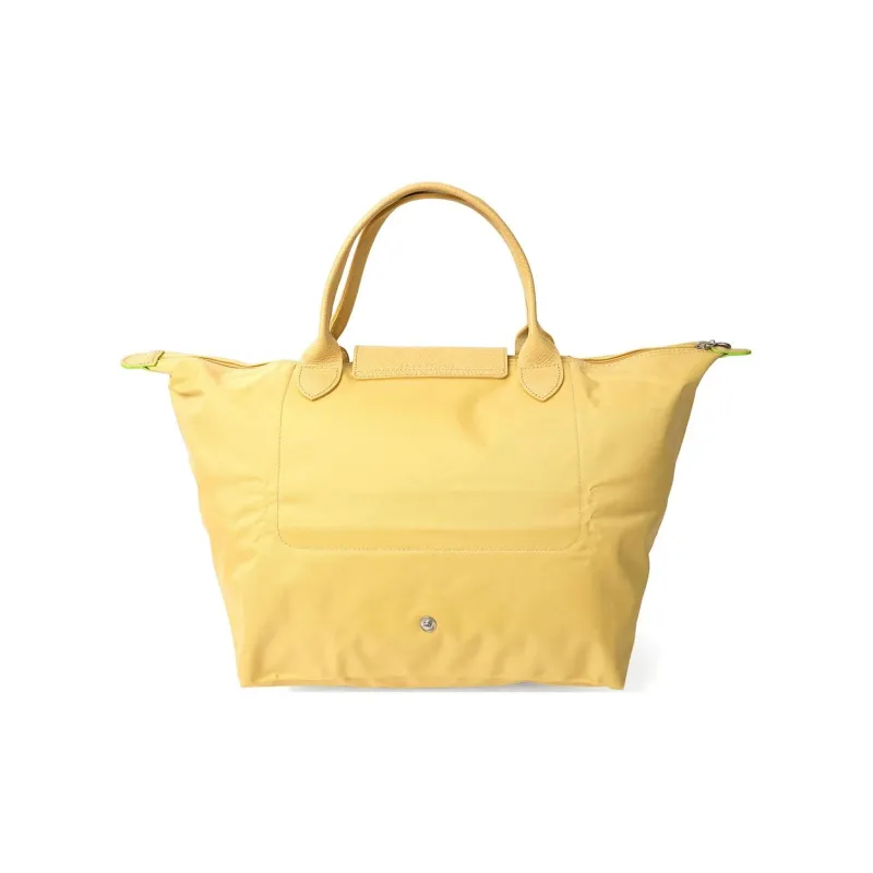 LONGCHAMP Le Pliage Recycled Polyamide Canvas Canvas Bag Dumpling Bag Handbags Medium Size Women's Yellow-2