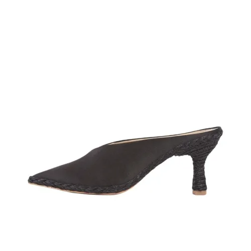 Paloma Barceló Closed Toe Slippers 7cm Women's Black