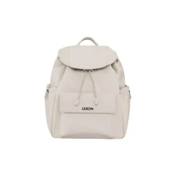 LEXON PU With Polyester Backpack Regular Women's Cloud White/Night Cloud Black