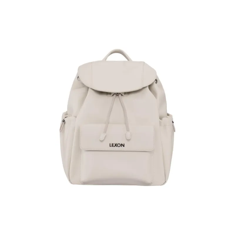 LEXON PU With Polyester Backpack Regular Women's Cloud White/Night Cloud Black-0