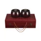 New Yunzi+Sandalwood Bamboo Box+Sandalwood Portable Chess Set (Includes Spare Pieces+Instruction Manual)