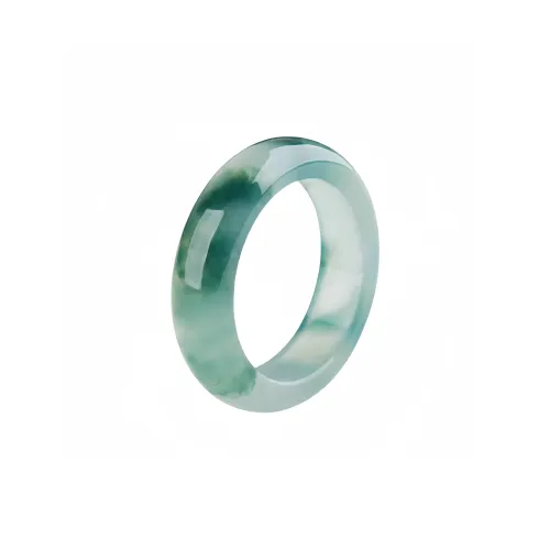 Lingxiang Yurun Ice Glutinous Jadeite Rings Unisex
