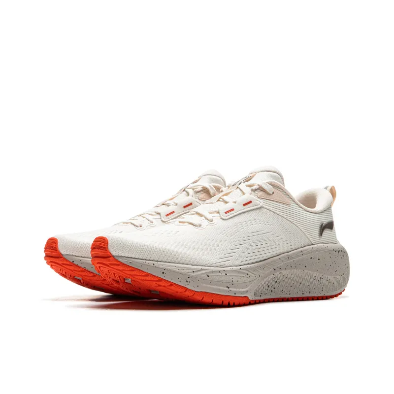 LiNing Wu Yi Lite 2.0 V2 Cushioned Anti Slip Wear Resistant Breathable Lightweight Low Top Running Shoes Women's Ivory-2