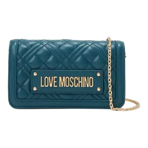 LOVE MOSCHINO Logo-plaque Quilted Crossbody Bag