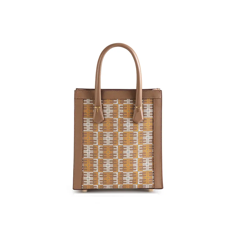 EHM Soft And Tender Series Genuine Leather Small Square Bag Small Size Women's Multicolor-0