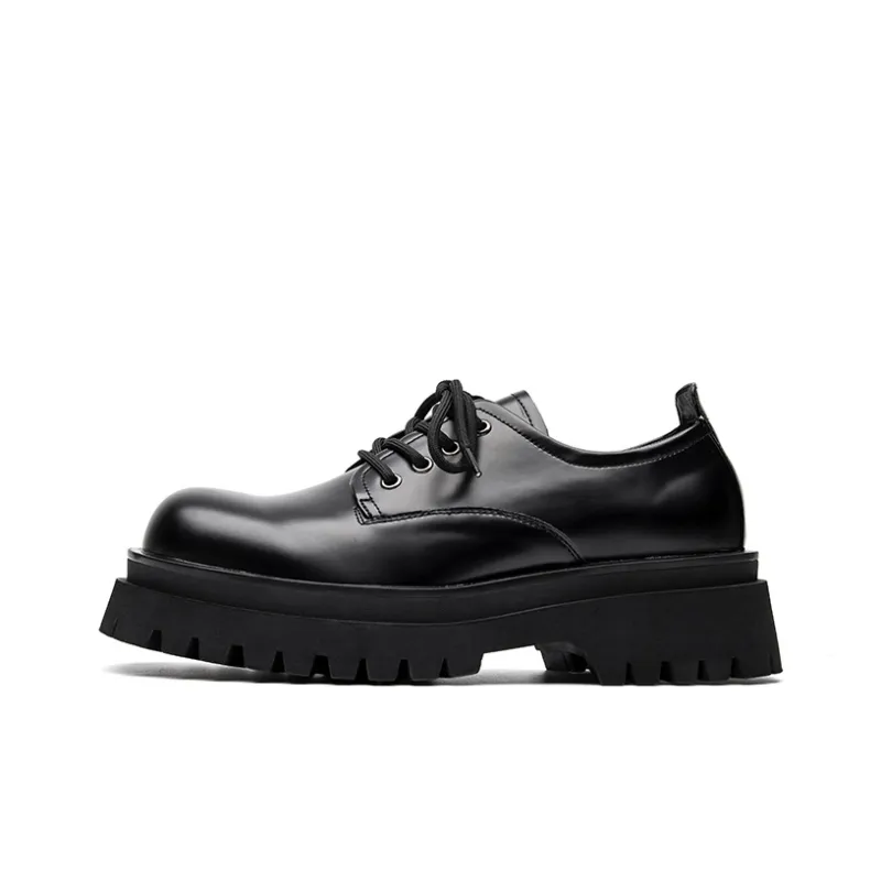 Chi Wolf Derby Shoes Breathable Height Increasing Low-Top Casual Shoes Unisex-6