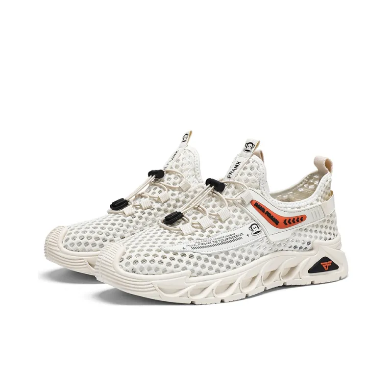 PAUL FRANK Students Sports Mesh Shoes Abrasion Resistant Lightweight Slip Resistant Low Top Casual Shoes Men's-3