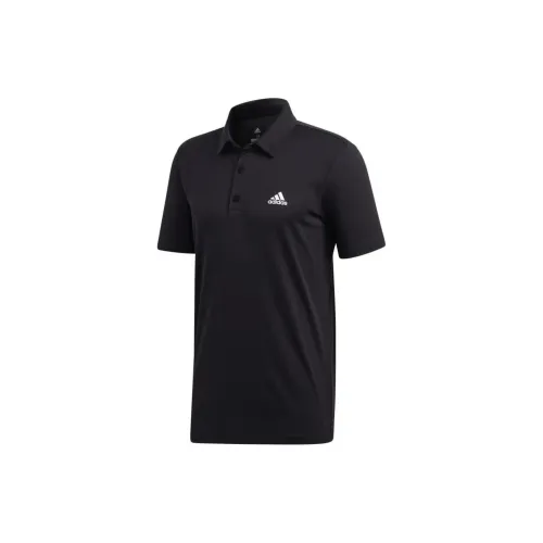 Adidas Clothing Polo Shirts Men Black