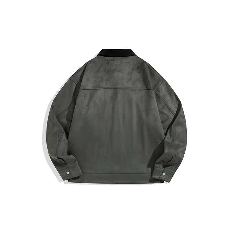 PEACEBIRD MEN Fall New Arrival Color Blocking Lapel Quaker Administrative Casual Coat Jacket Men's-1