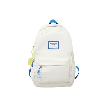 OURFUN Nylon Backpack Regular Unisex Ecru/Black/Green/Blue/Pink