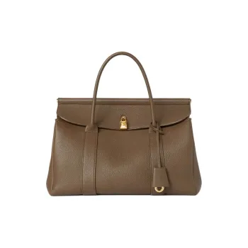 Loro Piana Cow Leather Handbag Women's Brown