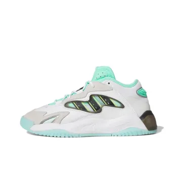 Adidas Originals Streetball Anti-Slip Wear-Resistant Low-Top Basketball Shoes Unisex White Green
