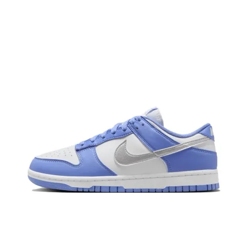 Nike Dunk Skateboard Shoes Unisex Low-Top Blue/White/Silver